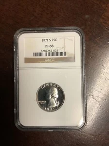 1971 S Washington Quarter PF 68 (NGC) Very nice coin as pictured - Picture 1 of 3