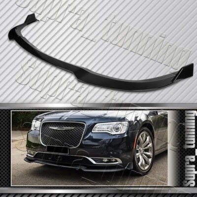 Estilo STP para Chrysler 300 2015-2023 pintado negro parachoques delantero carrocería alerón labio Foto 1 de 4