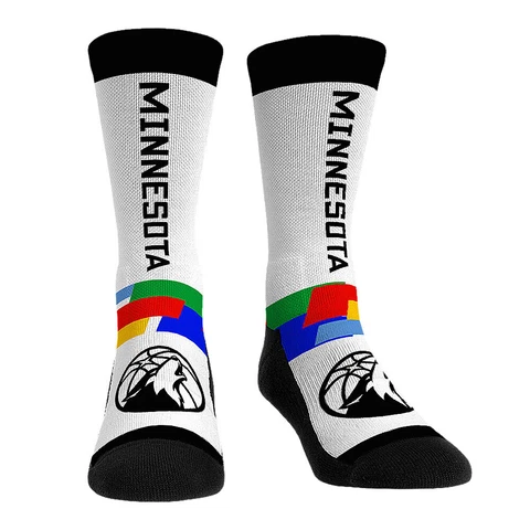 Rock Em Socks Minnesota Timberwolves 2022/23 City Edition Crew Socks Cover