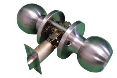 Round Passage Knob Set Stainless Steel Entrance Internal Bedroom Bathroom Door - Image 1 of 4