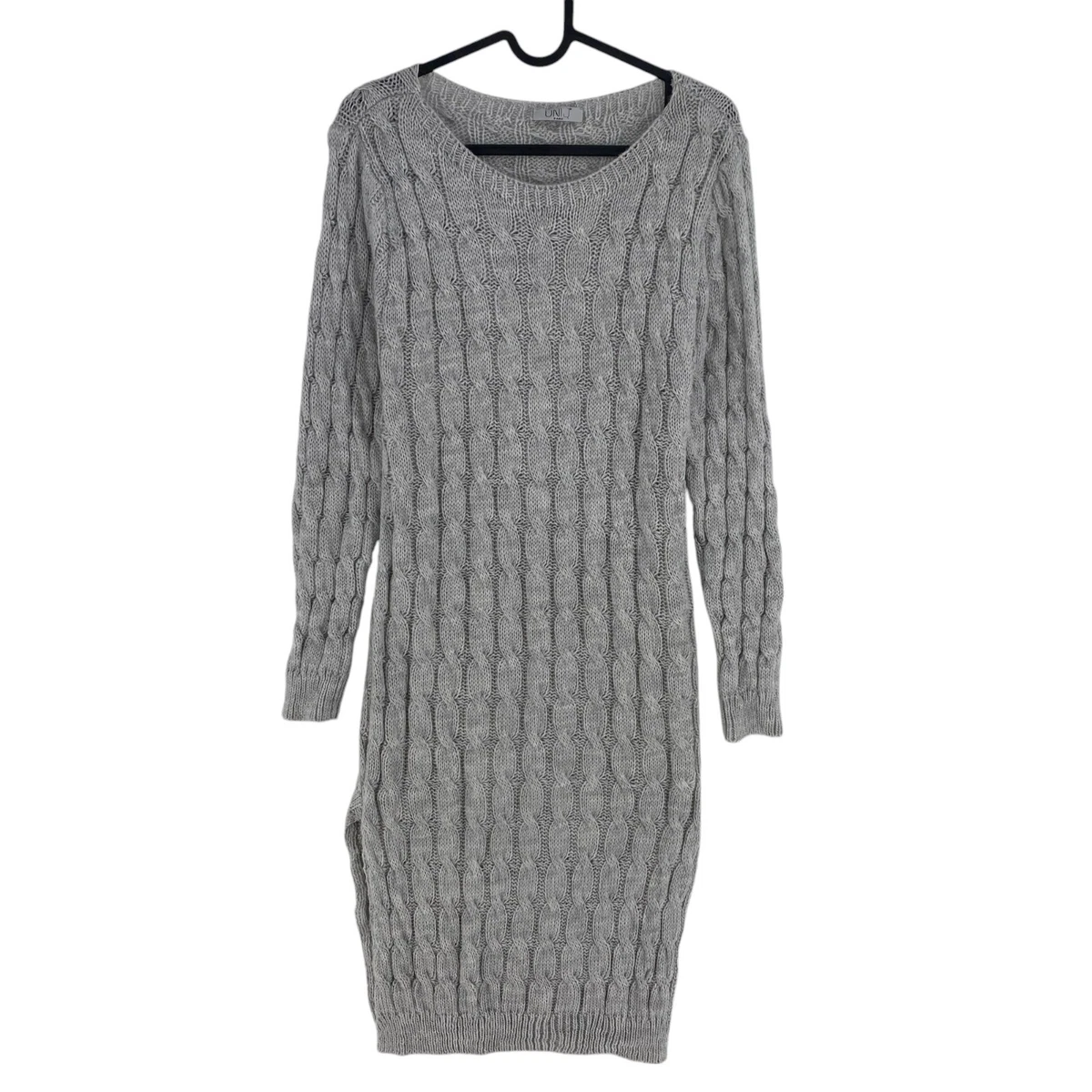 Robe Femme Manches Longues En Laine - Coupe A-line, Col Rond, Taille Haute, Style Vintage Décontracté