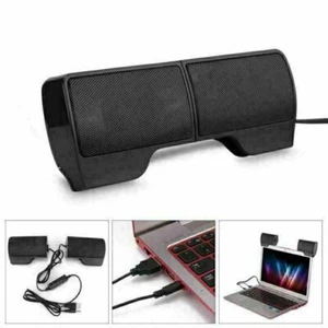 USB Clip-On Computer Soundbar Stereo Laptop leicht Notebook Mini Lautsprecher - Bild 1 von 10