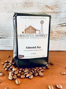 Almond Joy Coffee - Chocolate Amaretto Coconut Flavored - Graceful Market - Picture 1 of 5