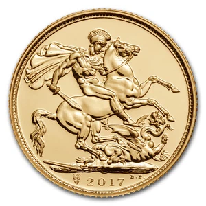 Großbritannien 2017 Gold Sovereign Stempelglanz - Bild 1 von 3