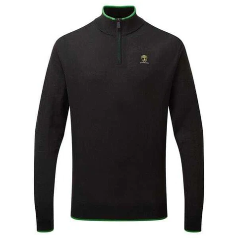 Automobili Lamborghini Squadra Corse Men's Team Knitted Sweater - Black Cover