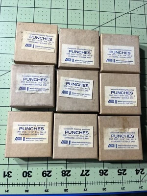 "Máquinas mordisqueadoras Campbell punzones 3/16"" de diámetro" No. 0 Doble extremo estándar Foto 1 de 4