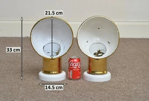 2x vintage boat vent old dorade vent funnel brass boat air scoop vent cowl - Picture 1 of 7