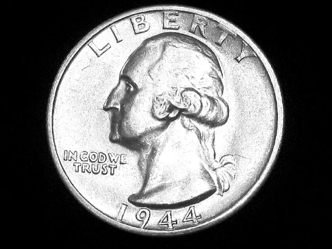 1944-S Washington Quarter --- Almost Uncirculated +++ --- Looks BU ! Cover