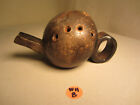 Primitive Saw Dust Fired Ball Style Ceramic Clay Whistle  Artist Made 