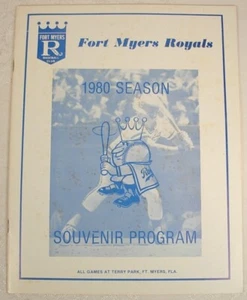 Fort Myers Kansas City Royals 1980 Baseball Programm Dienstplan Einlage - Bild 1 von 4