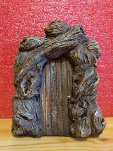 Gartendeko Fairy Door Elfentür Feentür Trolltor Maustür Relief Gnome Handarbeit - Bild 1 von 10