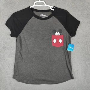 Disney ShirtMickey Mouse Girls YLG Youth Extra Large 15/17 Peaking Pocket Tee - Picture 1 of 18