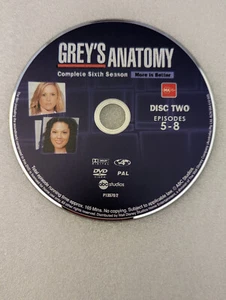 Grey's Anatomy Season 6 Disc 2 ONLY Replacement DVD R4 Pre-Owned - Bild 1 von 1