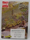 Busch 1207 Marguerites, Kit de Montage Pour 120 Plantes en Blanc Et Jaune , H0