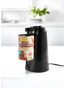 Electric Can Opener Tin Opener Knife Blade Sharpener 2 in 1 Black 60W - Picture 1 of 5