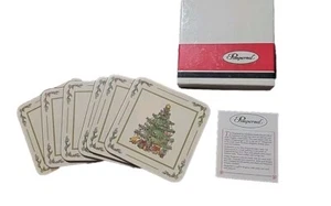 Vintage Pimpernel Coasters Christmas Tree Rare 40s Atomic Retro NOS - Picture 1 of 6