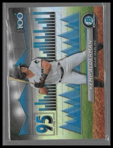 2024 Bowman Chrome #BTP-95 Kemp Alderman Bowman Top 100 Miami Marlins - Picture 1 of 2