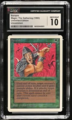 BERSERK Unlimited U CGC 10 MTG [Nostálgio] - Imagem 1 de 2