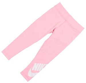 NIKE Little Girls Swoosh Logo Leggings sz S Small (05) Pink - Picture 1 of 4