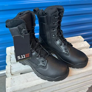 5.11 TACTICAL ATAC 2.0 8" SIDE ZIP BOOTS 12391 BLACK 6.5 R MILITARY COMBAT - Picture 1 of 17