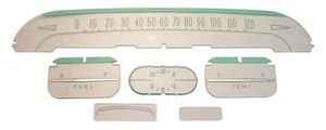 1958 58 Impala Belair Biscayne Dash Lens Set of 6 - Picture 1 of 4