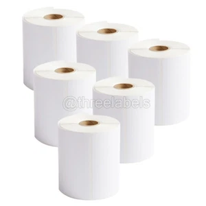 6 rollos etiquetas de envío térmico directo 250/rollo para Zebra LP2844 ZP450 de 4" x 6" - Imagen 1 de 7