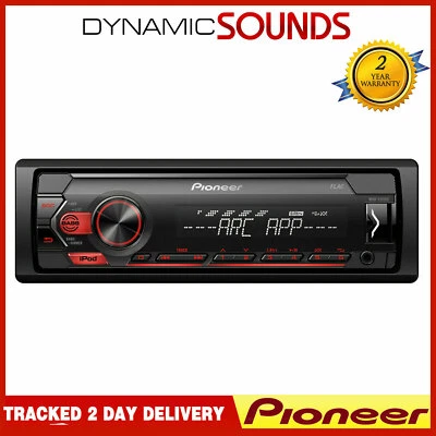 Pioneer MVH-S120UI Mechless USB AUX MP3 Apple Android Ready Stereo Spotify - Image 1 of 2