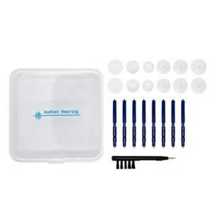 Audien Hearing Amplifier EV3 Accessories Kit, Silicone Dome Earbuds, Cleaning Br - Picture 1 of 12