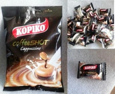 2 Bag Coffee Candy  KOPIKO Coffee Shot Candy Cappuccino Coffee Extract 108 g. - Image 1 of 4
