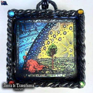 Sun & Moon Star Astrology Talisman Necklace Pendant Amulet Alchemy Symbol Planet - Picture 1 of 24