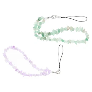2 Pcs Crystal Lanyard Lanyards Cute Mobile Phone Charm Decoration - Zdjęcie 1 z 12