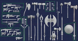 Comic and Superhero - Accessory Collection - 1:18, 1:12, 1:10, 1:6 Scales - Picture 1 of 67