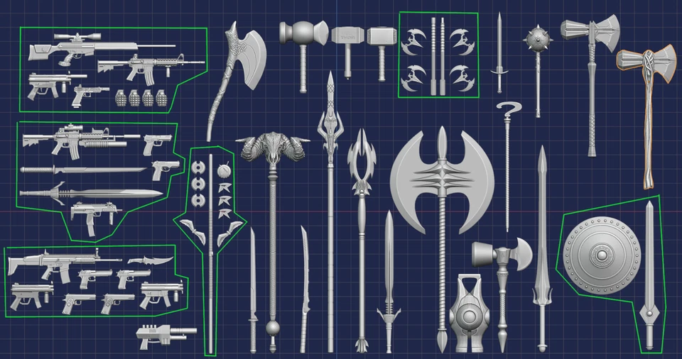 Comic and Superhero - Accessory Collection - 1:18, 1:12, 1:10, 1:6 Scales - Image 1 of 1