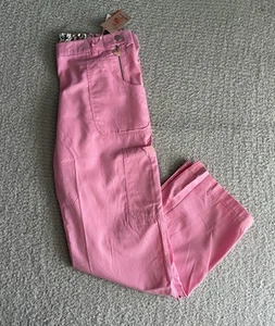 Koi Scrub Pants Women’s Sz Large Regular Pink Sara Cargo Nursing Medical Stretch - Picture 1 of 14