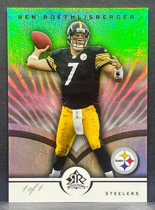 2005 Upper Deck Reflections Ben Roethlisberger #75 BLACK -TRUE ONE-OF-ONE #1/1 - Bild 1 von 2