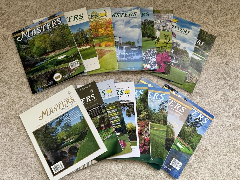 RARO Juego Completo de Diarios Masters (2010-2025) - Augusta National Golf Club Foto 1 de 4