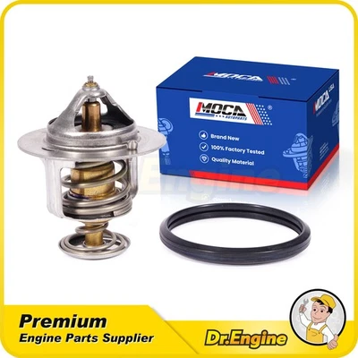 Coolant Thermostat Fit Chrysler Sebring Dodge Stratus Mitsubishi Eclipse 2.4L - Image 1 of 4