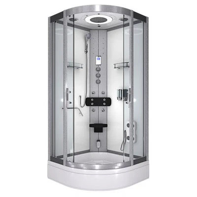 AcquaVapore Duschkabine Dusche D58-60T1 Komplettdusche Fertigdusche 100x100 cm - Bild 1 von 4