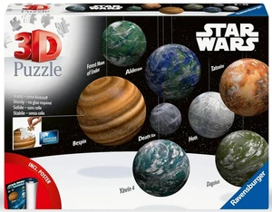 NEW Ravensburger 531 Pieces Jigsaw 3D Puzzle Star Wars Planets 10+ Ages - Picture 1 of 3