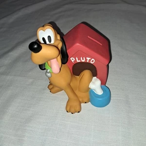 Disney Pluto And Dog House Bank Piggy Bank Puppy Love  - Picture 1 of 7