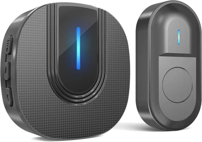 Campanello Senza Fili Da Esterno Wireless Con Batteria, 300M Distanza Impermeabi - Immagine 1 di 4