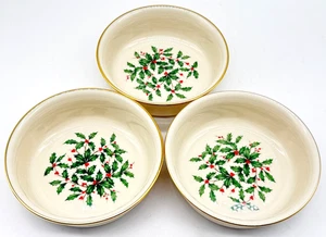 3er SET LENOX HOLIDAY 5,25" INDIVIDUELLE SALATSCHÜSSELN, TOP ZUSTAND - Bild 1 von 12