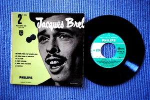 JACQUES BREL / EP PHILIPS 432.043 BE / BIEM 1955 Réassort 1960 (F) - Picture 1 of 2