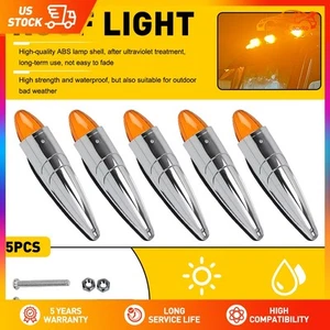 5x 17LED Amber Semi Cab Marker Clearance Truck Roof Light Assembly For Peterbilt - Picture 1 of 15