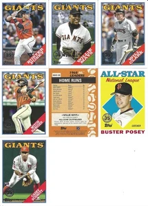 2023 Topps 1988 35th Anniversary Inserts Complete San Francisco Giants Team (7) - Bild 1 von 1