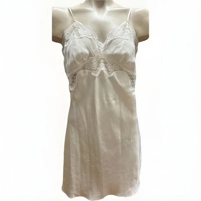 Vintage • Victoria’s secret • Vestido négligée feminino dos anos 1980’s Ivory tamanho M - Imagem 1 de 4