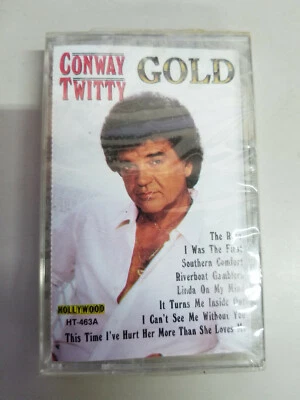 Conway Twitty ‎– Gold - 	Hollywood – HT-463 - Cassette - 1992 - Compilation- NEW - Image 1 of 2