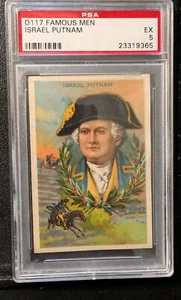 1920 Weber D117 Famous Men Israel Putnam PSA 5 POP 2 Five Higher - Picture 1 of 5
