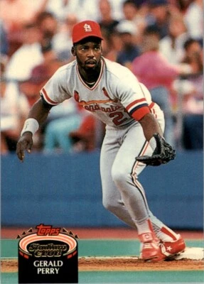 1992 Stadium Club MLB Gerald Perry #338 - Image 1 of 2