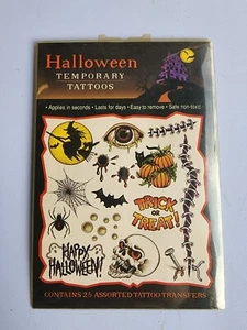 Tatuaggi temporanei Halloween (25 assortiti) - Foto 1 di 3